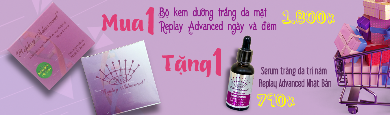 Mua Bộ kem ngày và đêm Replay Advanced Tặng 1 Serum trắng da 790k Mua Bộ kem ngày và đêm Replay Advanced Tặng 1 Serum trắng da 790k